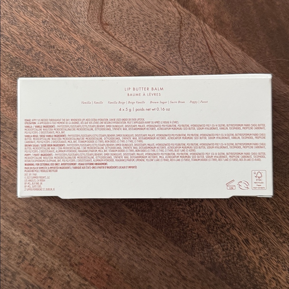 NWT! Summer Fridays The Mini Lip Butter Balm Set of 4 - Picture 6 of 9